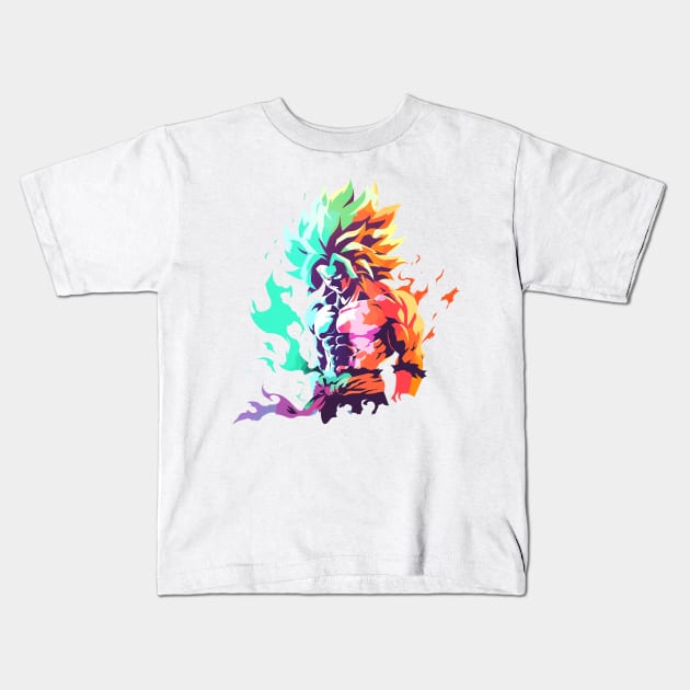 broly Kids T-Shirt by skatermoment